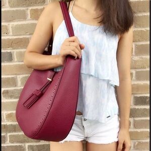 Kate Spade Wine Red Hobo Bag